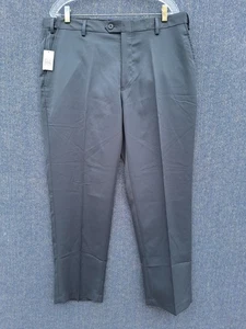 NWT Jos A Bank Traveler Pant Men 36X29 Tailored Fit Flat Front Gray Machine Wash - Picture 1 of 11