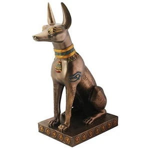 Egyptian Bronze Colored Anubis Collectible Resin Figurine 12.5 Inch - Picture 1 of 1