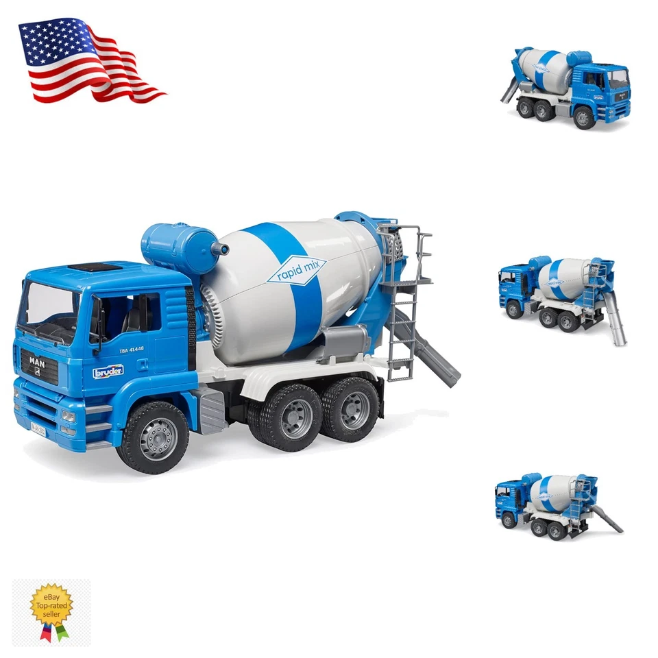 Innovador camión mezclador de concreto MAN TGA con cabina inclinable y operación de manivela Foto 1 de 4