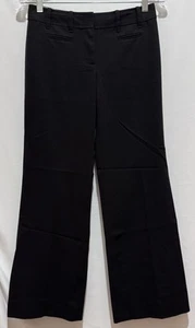 Ann Taylor Loft Petites Black Flat Front Trouser Slacks Pants in Women’s Size 0P - Picture 1 of 13