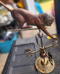  Cat and mouse  copper weathervane,no roof mount  - Picture 1 of 12