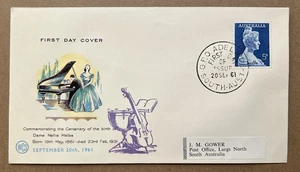 1961 Australien Nellie Melba FDC • Centenary of Birth • WCS Cachet • Opernmotiv - Bild 1 von 5