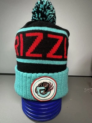 GORRA DE PUNTO NEGRO Y TURQUESA OSFA DE TALLA ÚNICA DE VANCOUVER GRIZZLIES MITCHELL & NESS Foto 1 de 4