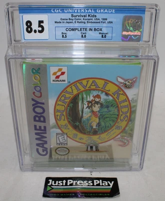 Survival Kids Nintendo Game Boy Color 1ª Impresión Lámina en Relieve CIB CGC 8.5 Foto 1 de 4