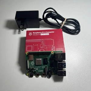 Raspberry Pi 4 Model B (4GB RAM) with Power Supply - Never Used! - Afbeelding 1 van 7