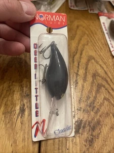 De Colección Nuevo Norman 2 1/2" Profundo Little N Crankbait 3/8 OZ Blanco Paquete DLN-13 NOS Negro - Imagen 1 de 6
