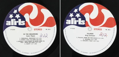 1972 AFRTS King Crimson Islands Isaac Hayes Beginning Armed Forces Transcription - Image 1 of 4