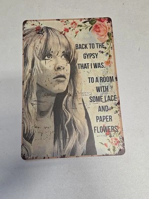 Back To The Gypsy Rustic Looking Metal Sign 8x12 - Image 1 of 4
