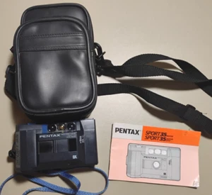 Cámara fotográfica compacta Pentax Sport 35 35 mm probada con batería con estuche PLS LEER - Imagen 1 de 11
