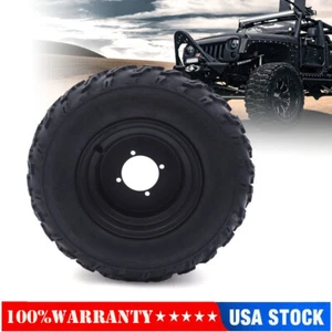 10 Inch Atv Wheels 22x10-10 Tire Rim For 200cc 250cc Quad Utv Off Road Black NEW - Picture 1 of 9