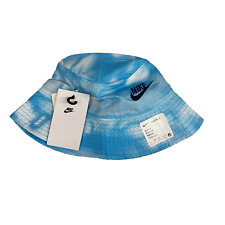 NWT Nike Futura Baltic Blue Boys Bucket Hat Size OS 8A2942-F85 Boys 4-7yo UPF40+