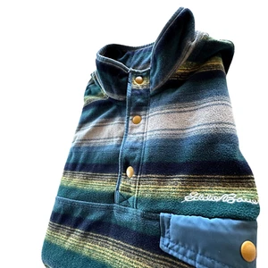 Eddie Bauer 1/4 Snap Fleece Aztec Southwestern Mens Large Multicolor Pullover LS - Picture 1 of 10