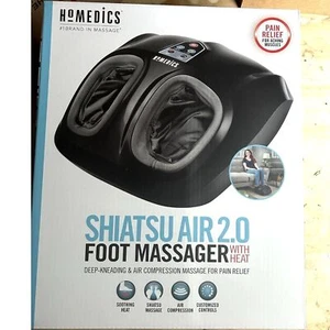 HoMEDICS Shiatsu Air 2.0 Foot Massager with Heat Pain Relief Soothing NEW IN BOX - Picture 1 of 2