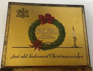 PALL MALL CIGARETTE CHRISTMAS TIN BOX - Imagen 1 de 10