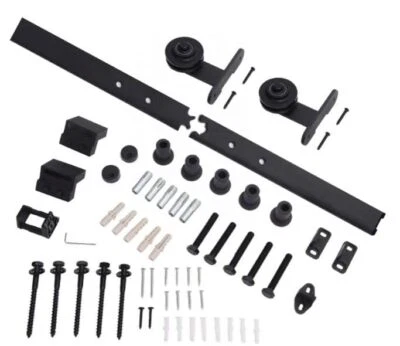 Современная раздвижная дверь полный комплект 200 см раздвижная дверная система полный комплект черный - Изображение 1 из 4