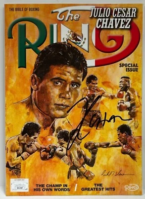 Julio Cesar Chavez Signed The Ring Magazine Boxing JSA SS13507 - Image 1 of 3