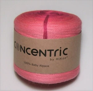 200g of HiKoo CONCENTRIC Gradient 100% Baby Alpaca Yarn #1035 FABULOUS FLAMINGO - Picture 1 of 1
