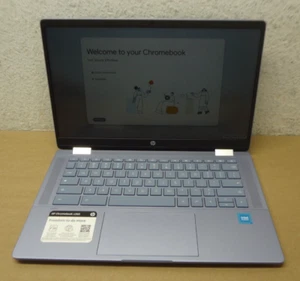 HP Chromebook x360 14" Touch 2-in-1 Laptop Intel N100 4GB RAM 64GB eMMC - Picture 1 of 14