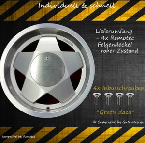 Remotec Wheel Cap 4x Deckel flach gecleant Remotec Nabendeckel passt bei Remotec - Bild 1 von 2