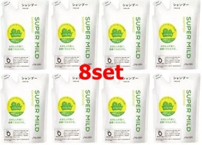 Shiseido Super Mild Shampoo Refill 400mL set of 8 - Image 1 of 4