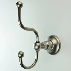 Franz Viegener 166/83QS Vermont Robe Hook, Solid Brass, Matte Nickel - Picture 1 of 2