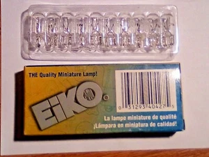 10 EIKO CLEAR BULBS #194 12 VOLT DASH LIGHT AND MARKER LIGHTS.3.7. - Picture 1 of 2