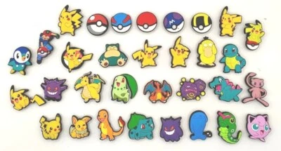 Pokemon Croc Charms Pikachu Charizard Jibbitz Style, boys girls adults gift