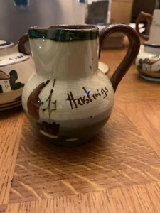 Dartmouth Pottery Motto Ware am pitcher Hastings..the early bird - Picture 1 of 6