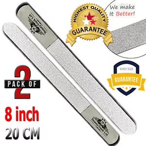8" Nuovi Strumenti Chiropodi Acciaio Inox Punta Incarnita Unghie Deb File Confezione da 2 - Foto 1 di 2