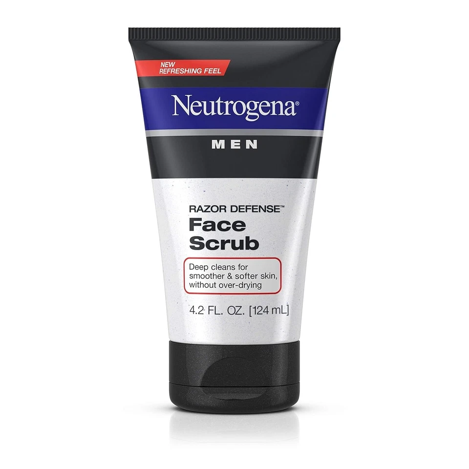 Neutrogena Men Razor Defense Face Scrub 124 ml, EU SELLER - Image 1 of 4