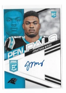 2023 Panini Donruss Elite - Pen Pals Jonathan Mingo #PPJMI Blue Ink (AU, RC) - Picture 1 of 2