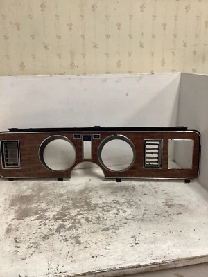 1978-1982 Ford Fairmont Mercury Zephyr Instrument Cluster Dash Bezel Wood grain  - Image 1 of 4