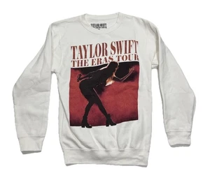 Taylor Swift The Eras Tour White Crewneck Sweatshirt Women’s Size XS - Picture 1 of 4