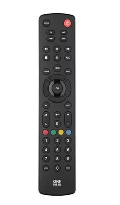 One For All URC1240 Contour Universal 4 in 1 Remote Control - Black - Image 1 of 2