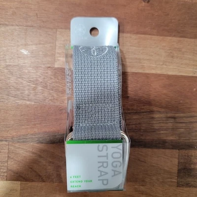 CORREA DE YOGA 6 pies poliéster gris ¡Amplía tu gama! Gaiam ¡NUEVO! Lavable a máquina Foto 1 de 4