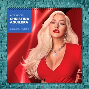Christina Aguilera 2026 Wall Calendar, 12-Month Star Collection - Picture 1 of 4