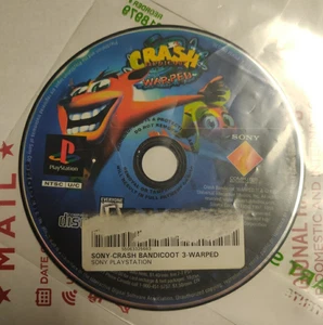 Crash Bandicoot Warped (PS1, 1998) Disc Only - Picture 1 of 2
