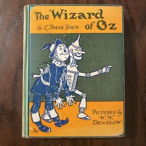 Vintage The Wizard of Oz L Frank Baum First Edition 1903 Hardcover Color Plates - Picture 1 of 11