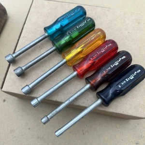 XceLite Nut Driver Set 3/16" - 3/8" Made In USA 6 Piece Set Good Shape - Picture 1 of 12
