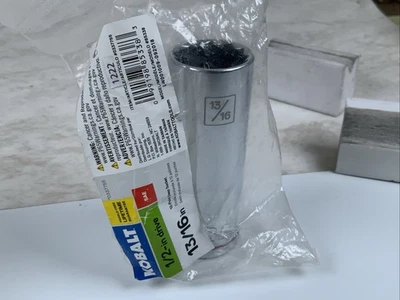 KOBALT 337755,  13/16in.  1/2 Drive Deep 12pt SAE Socket-Red Stripe-Store Pkging - Image 1 of 4