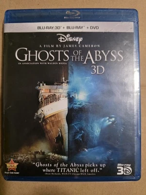 Disney Ghosts of the Abyss 3D, NEW Blu Ray & DVD Trip to Titanic, James Cameron - Image 1 of 2