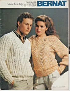 Bernat Pullovers, Sweaters, & Cardigans - KNIT PATTERN - Men & Women - Picture 1 of 5