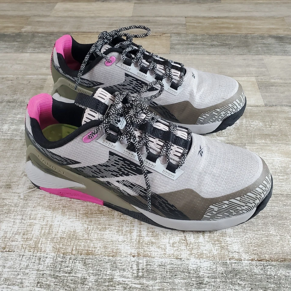 Reebok Nano X1 Adventure Work Shoes Womens Sz 10.5 W Athletic Gray Composite Toe - Image 1 of 4