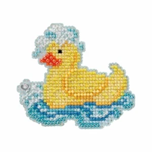 Rubber Ducky Beaded Cross Stitch Kit Mill Hill 2012 Spring Bouquet - Picture 1 of 3