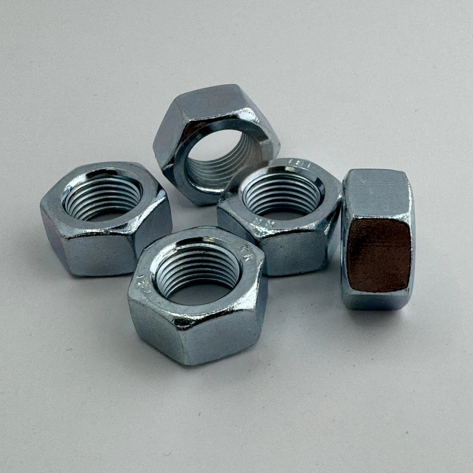 M16 x 1,5 Sechskantmuttern ( 5 Stück ) verzinkt Muttern FEINGEWINDE DIN 934 - Bild 1 von 1