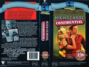 HIGH SCHOOL CONFIDENTIAL, 1958 CULT, PAL VHS. V RARE!! AS NEW. MAMIE & JERRY LEE - Picture 1 of 5