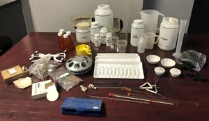 Science Experiment Supplies Chemistry  Thermometer Lab Beakers Vials Watch Glass - Picture 1 of 13