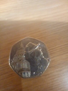 seltene 50 Pence Paddington Bär Münze Sammlerstück  - Bild 1 von 3