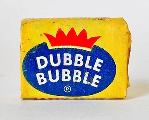 Vintage 1958 Fleer DOUBLE BUBBLE Bubble Gum Piece candy container TASTY FRUIT - Picture 1 of 4