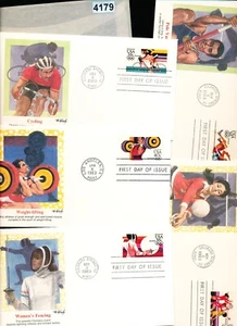 OLYMPICS - BEAUTIFUL FIRST DAY DAY COVERS - (5) -#4179 - 1983 - Picture 1 of 2